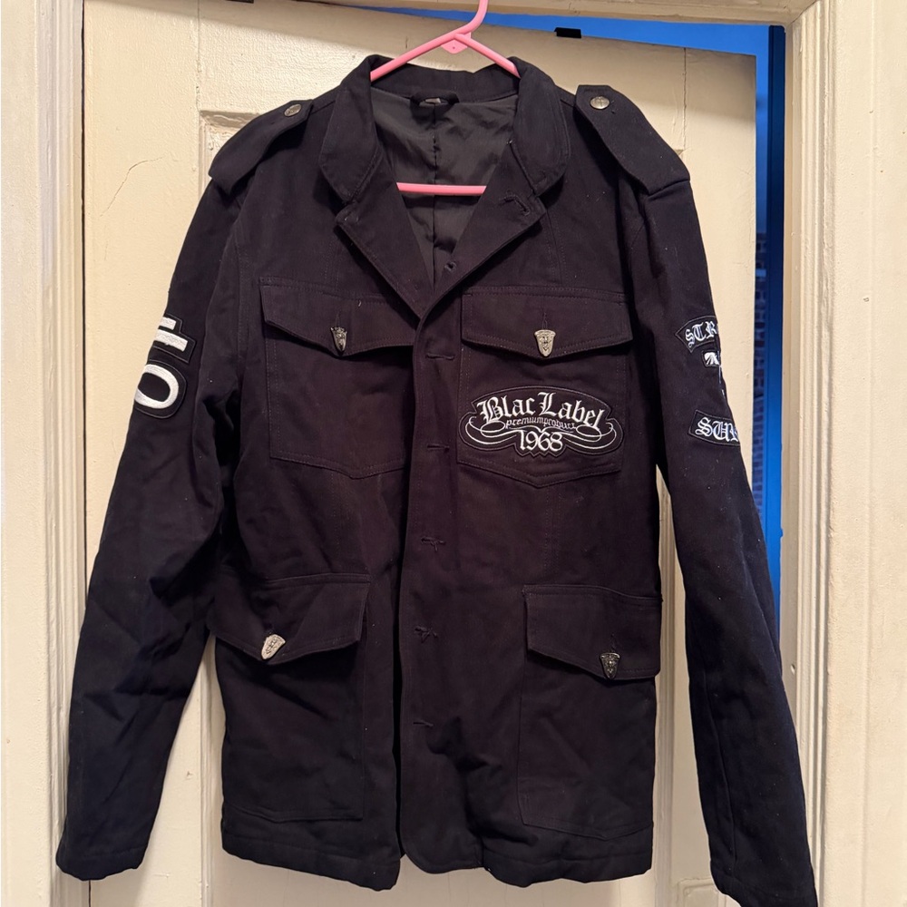 Black Label Men's Black Jacket